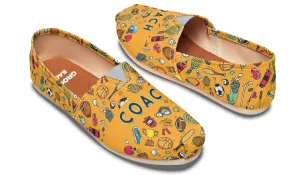 Orange Head Coach Casual Shoes