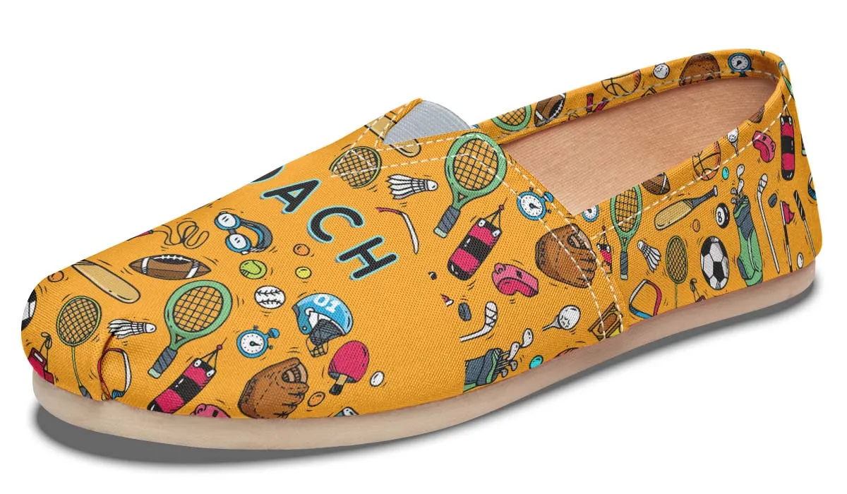 Orange Head Coach Casual Shoes