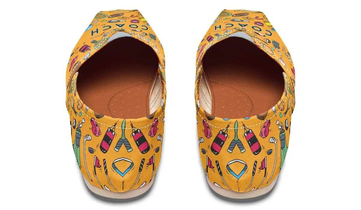 Orange Head Coach Casual Shoes