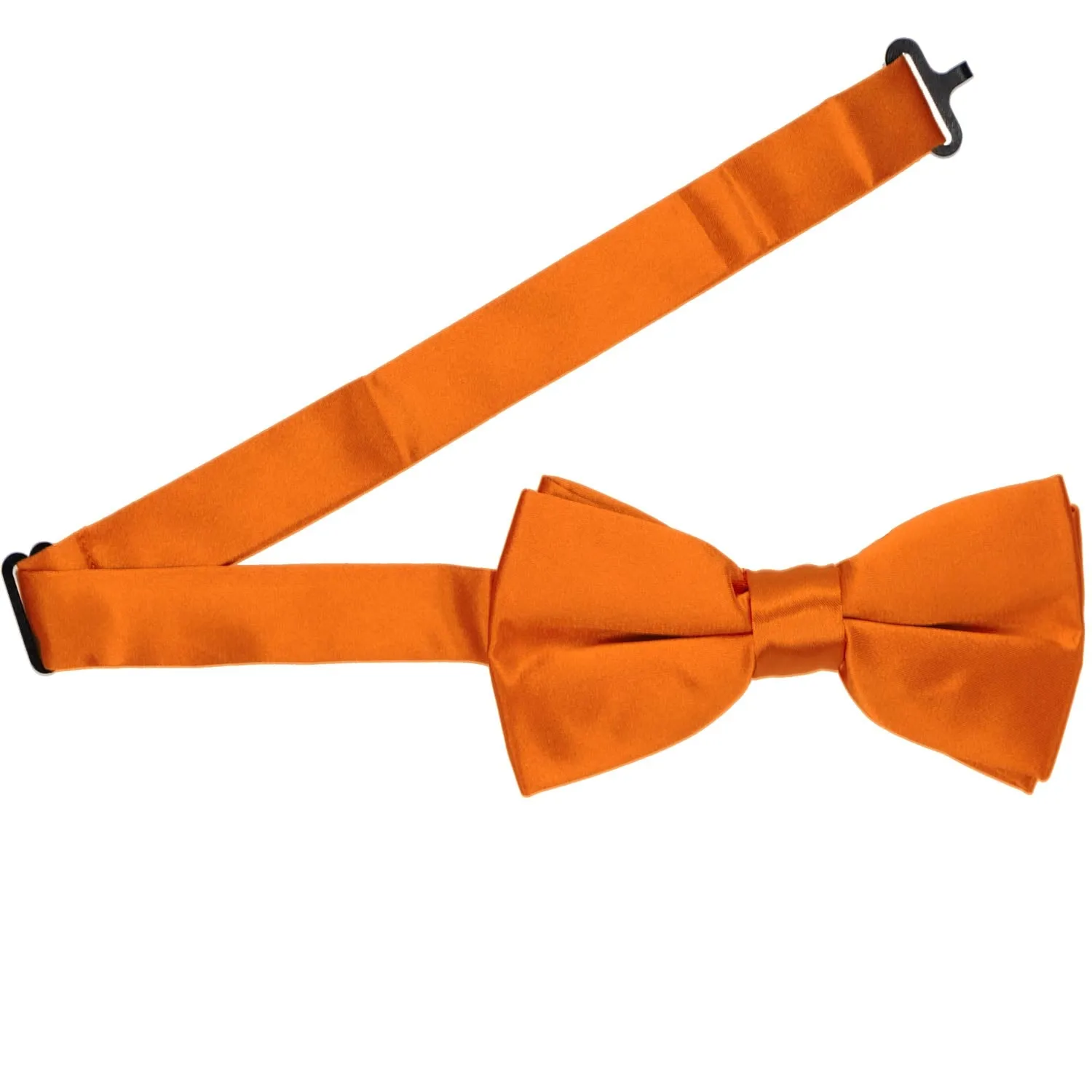 Pumpkin Orange Band Collar Bow Tie