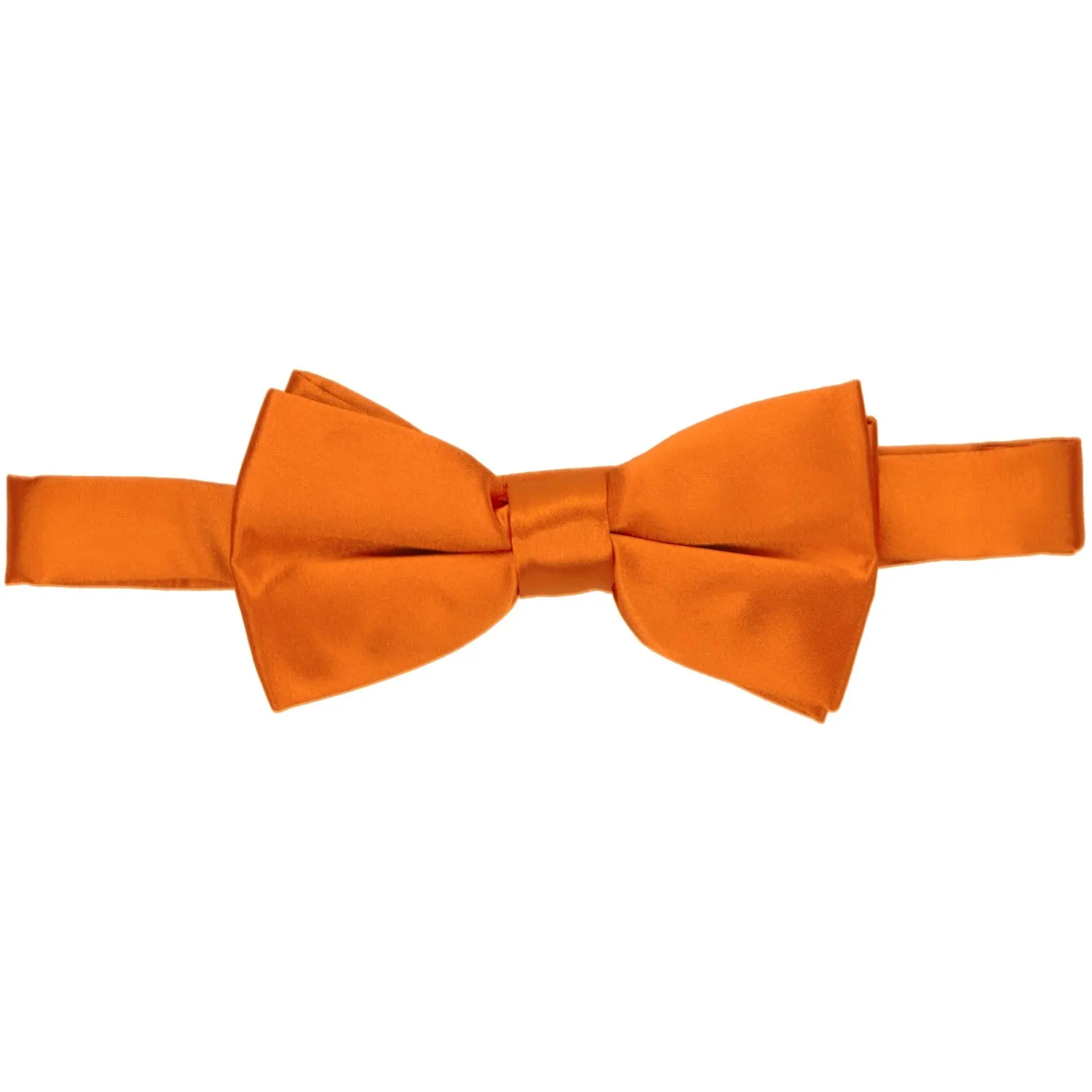 Pumpkin Orange Band Collar Bow Tie