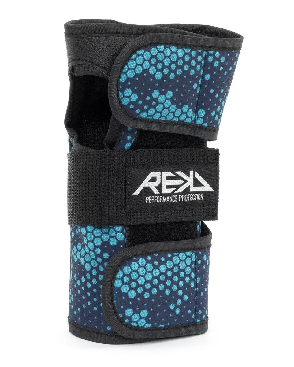 REKD Skateboard Skate Scooter BMX Wrist Guards - Black / Blue