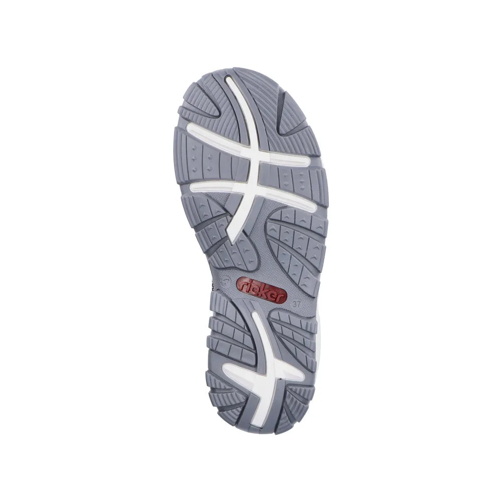 Rieker 68888-14 Ladies Stretch Elastic Sandal Pacific Blue
