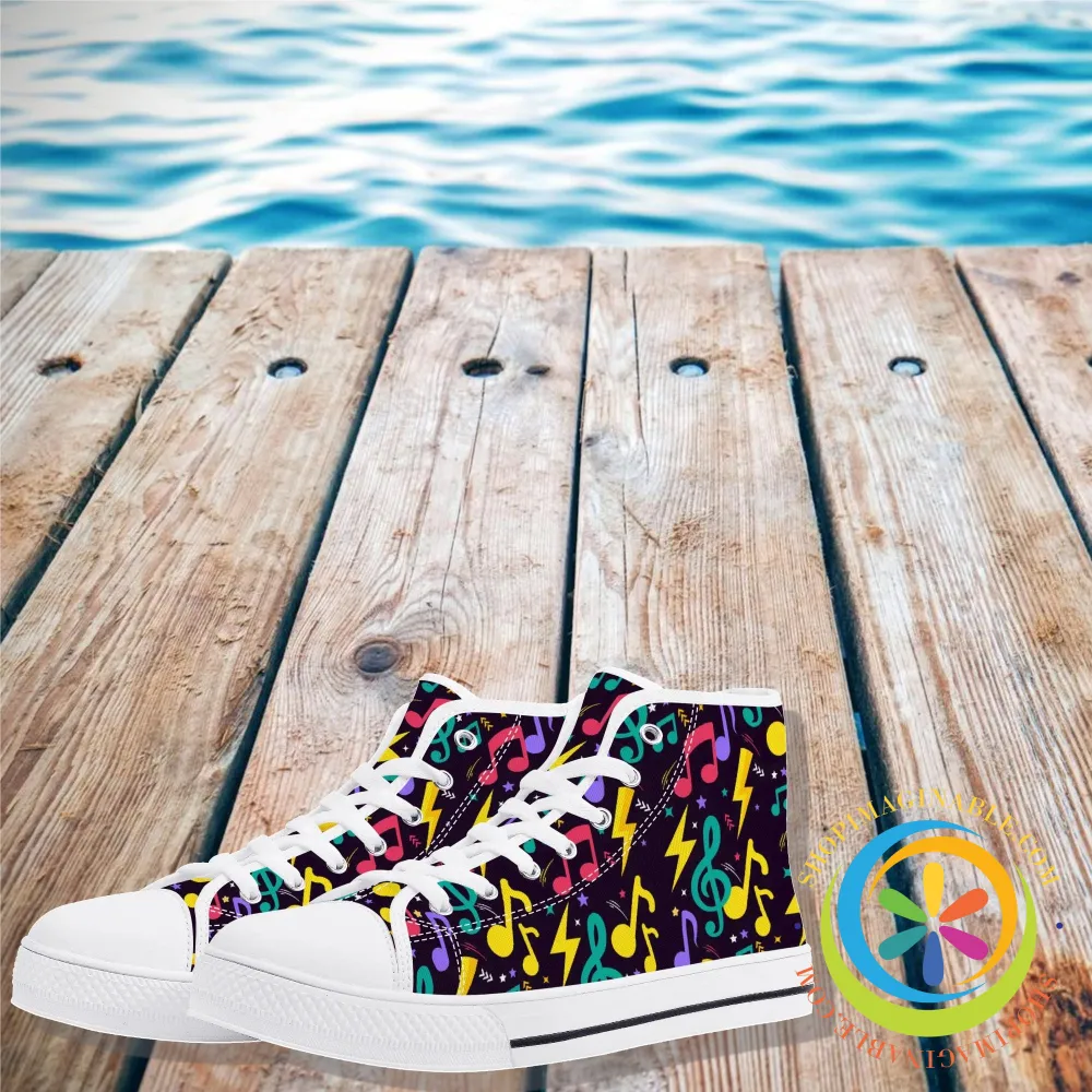 RockStar Ladies High Top Canvas Shoes