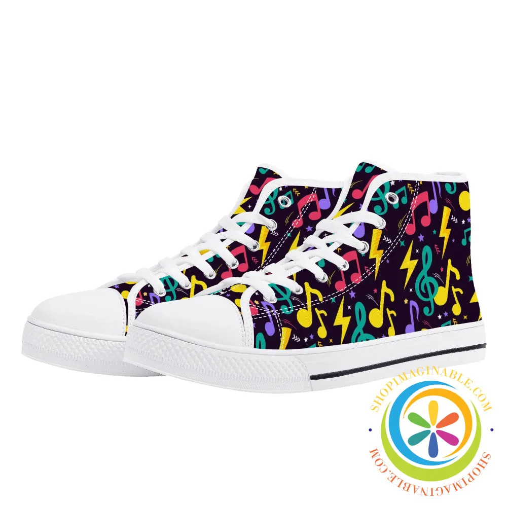 RockStar Ladies High Top Canvas Shoes