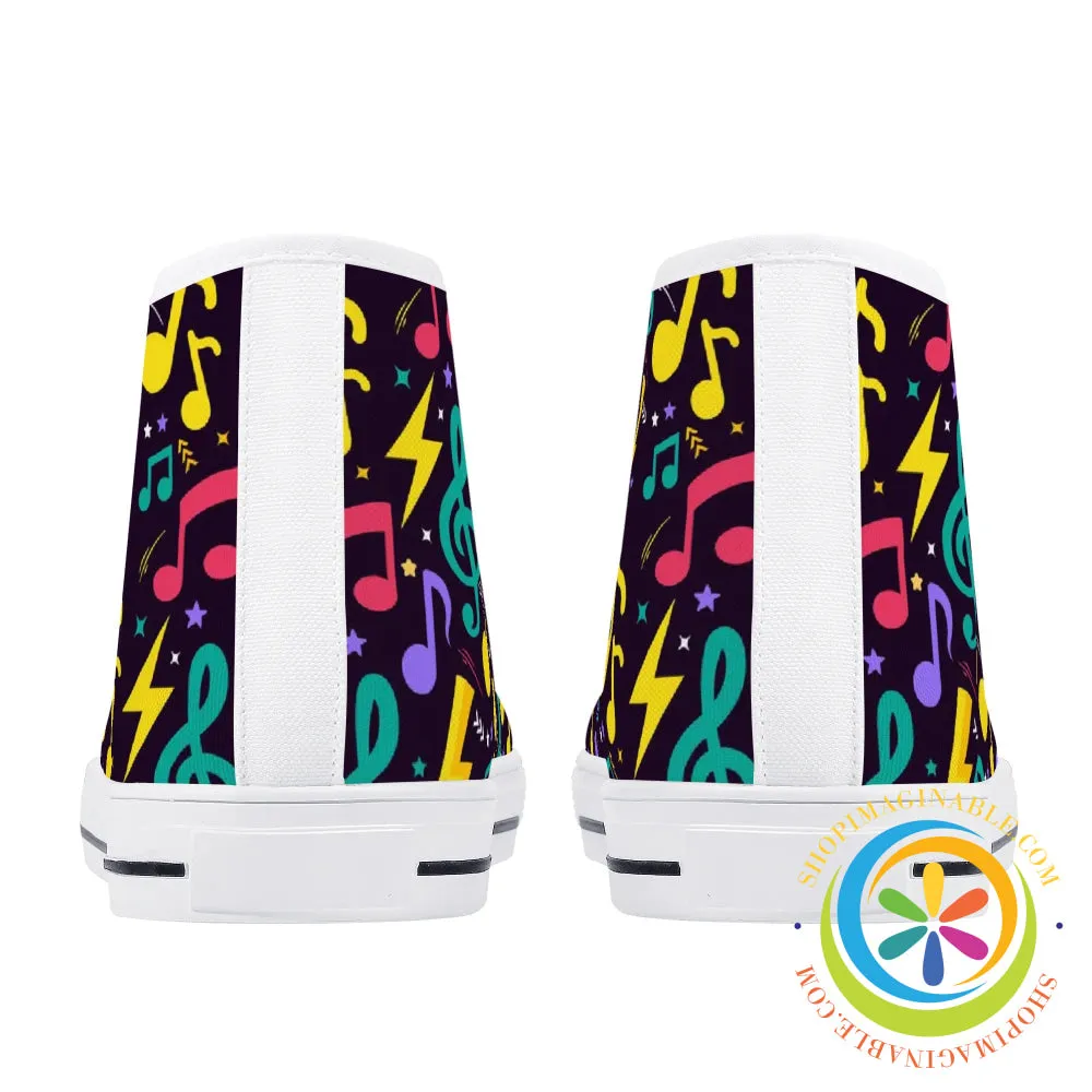 RockStar Ladies High Top Canvas Shoes