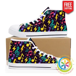 RockStar Ladies High Top Canvas Shoes