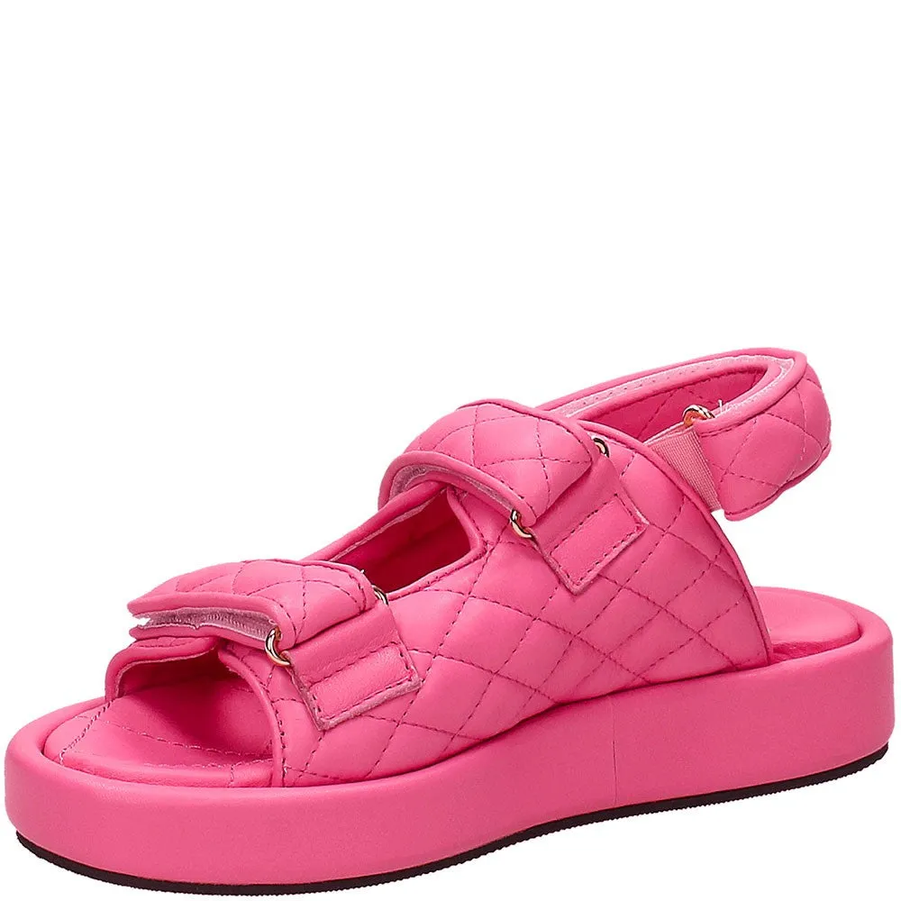 Sandalo Amy fucsia con strappi