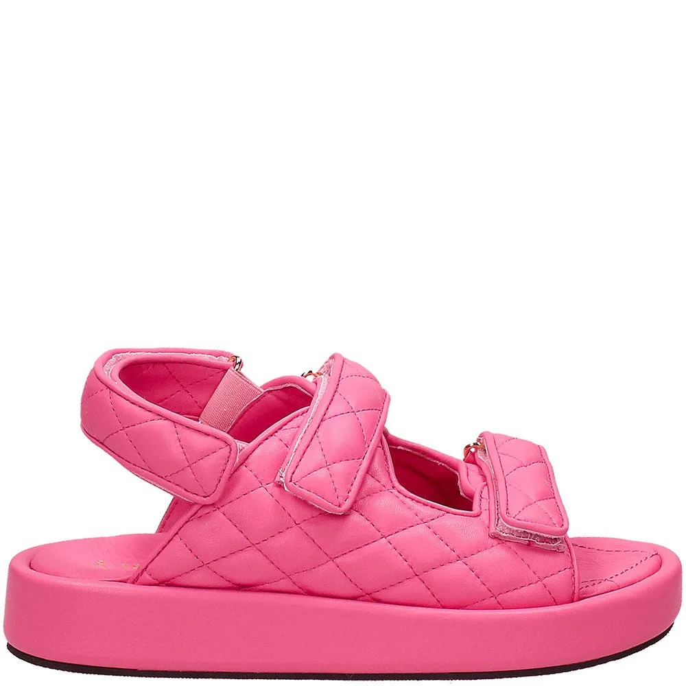 Sandalo Amy fucsia con strappi
