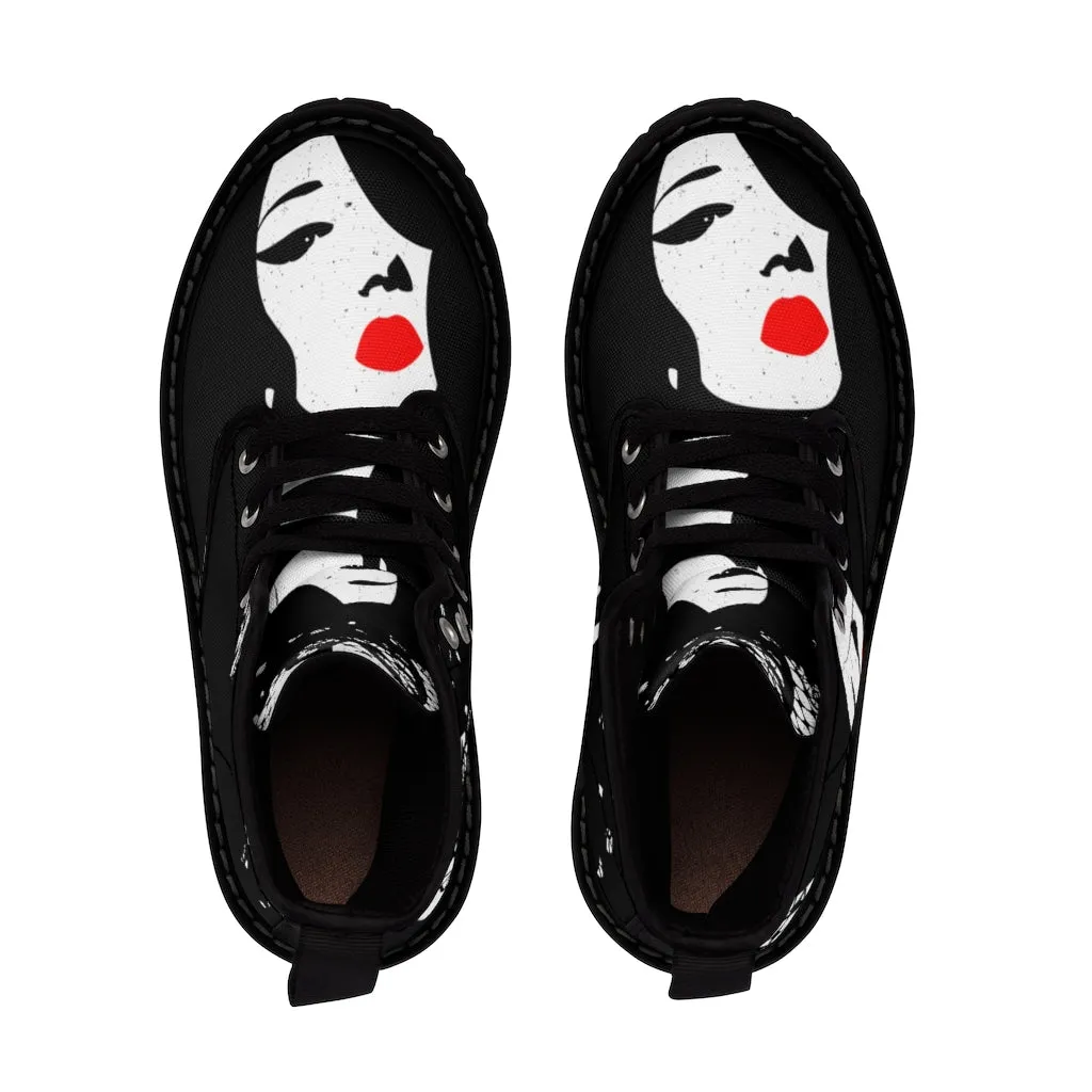 Shoes: Customized Women's Canvas Boots