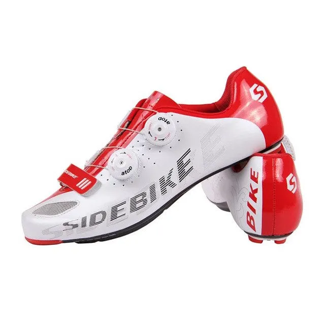 Sidebike Road Bike Shoes Self-locking Ride Bicycle Shoes Carbon Lightweight  Highway Lock cycling shoes road cycling shoes man