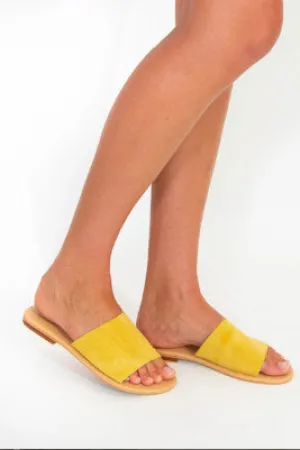SLIDE SUEDE - Lemon