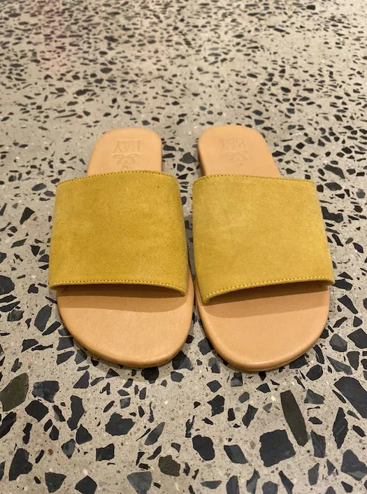 SLIDE SUEDE - Lemon