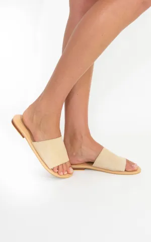 SLIDE SUEDE - Natural