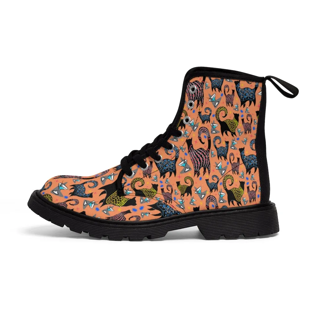 Snobby Cocktails Women's Canvas Boots