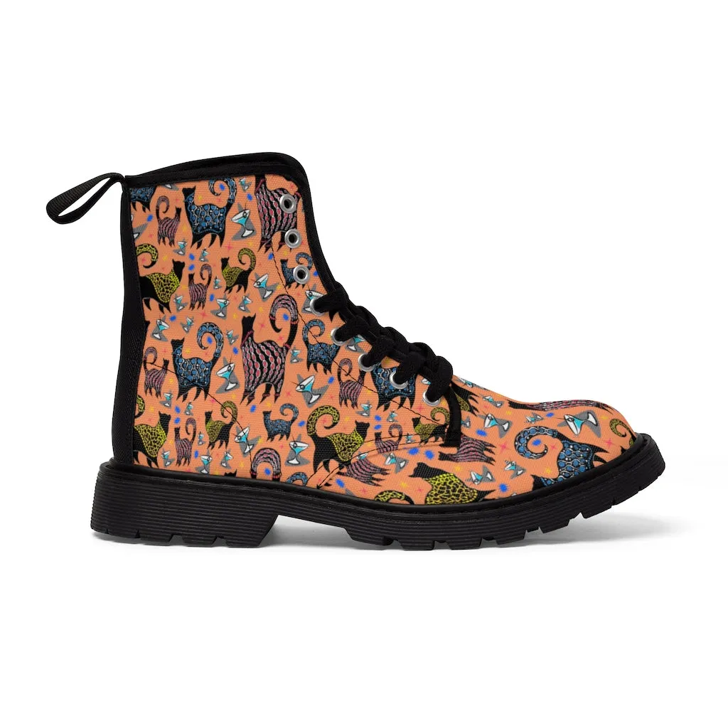 Snobby Cocktails Women's Canvas Boots