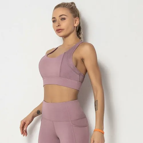 Stretch Breathable Yoga Sports Bra Top