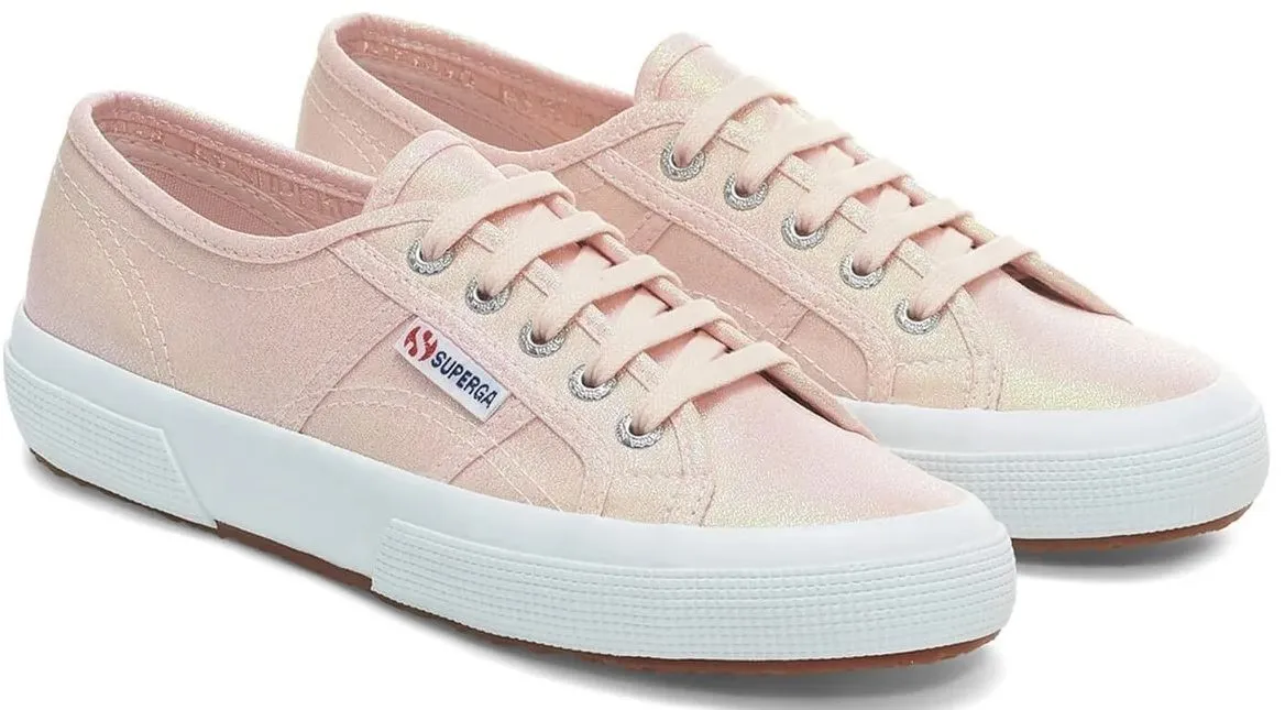 Superga 2750 Pink Ish Iridescent Womens Canvas Trainers
