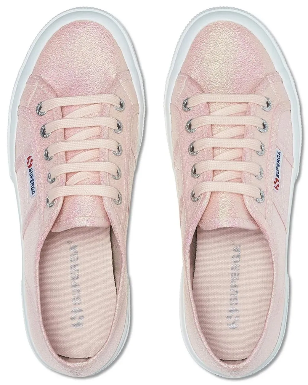 Superga 2750 Pink Ish Iridescent Womens Canvas Trainers