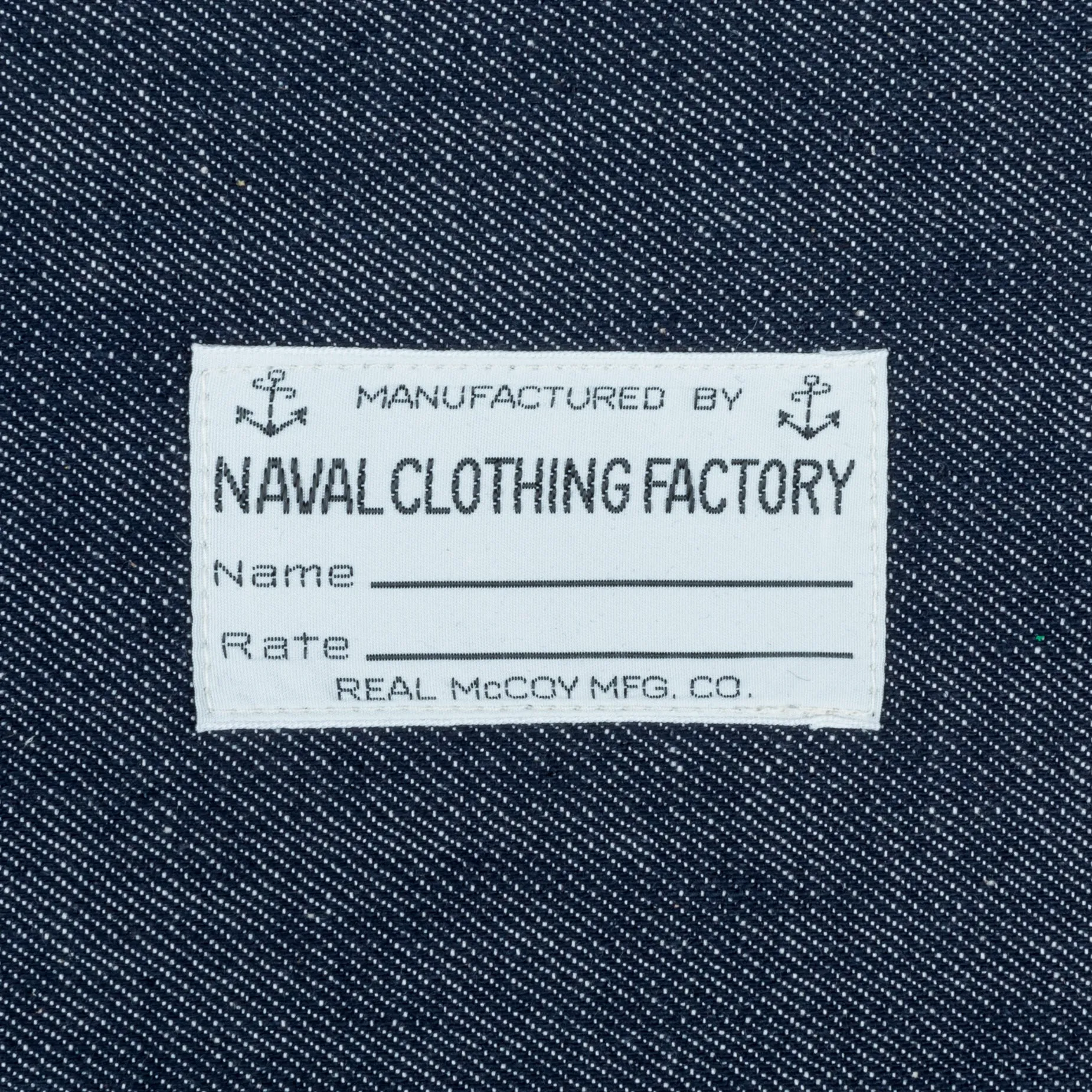 The Real McCoy's U.S.N. Cotton Canvas Deck Shoes navy