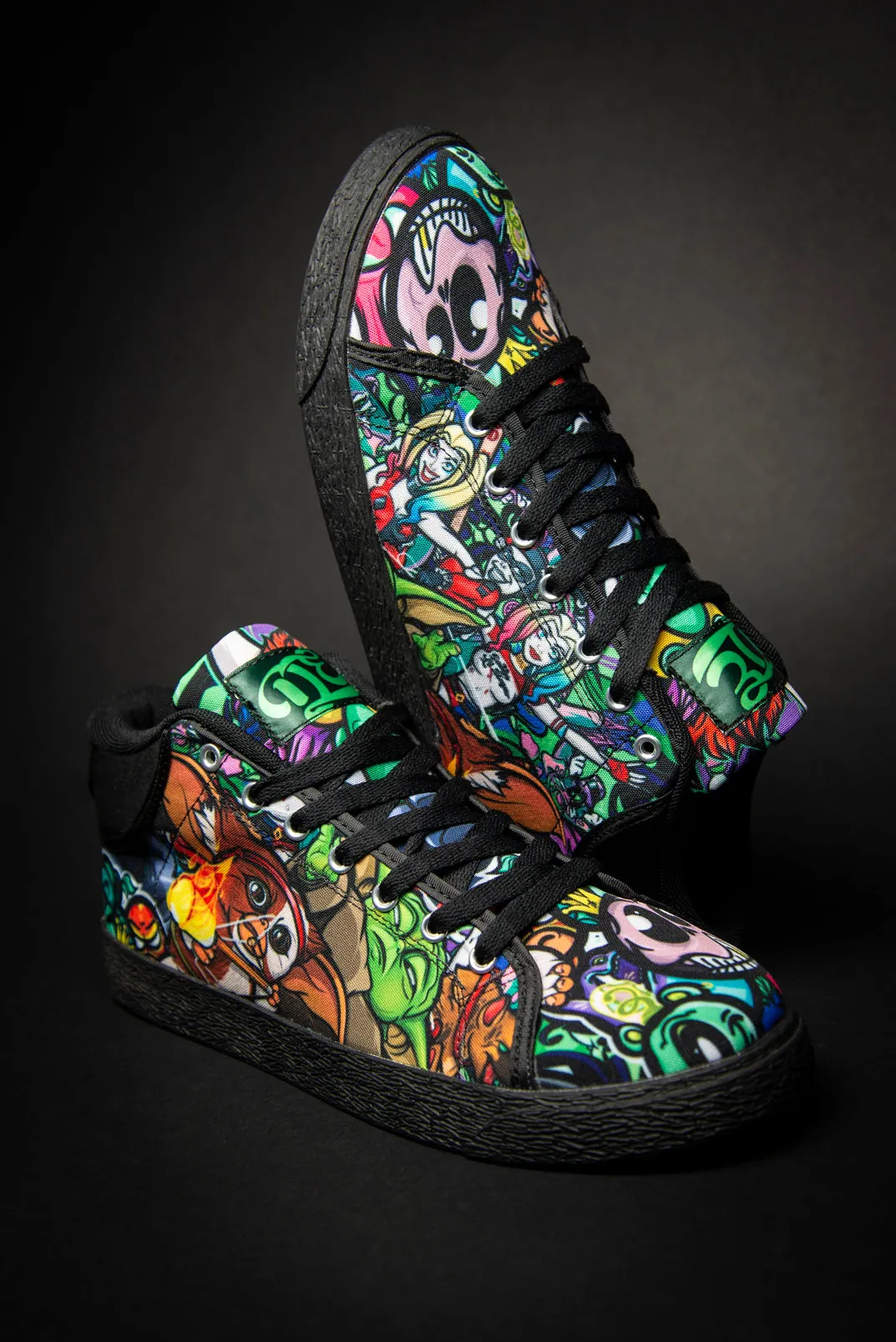 Toon Buddies Canvas Mid Top Ladies Sneaker