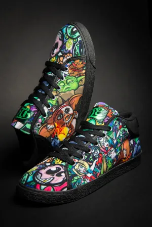 Toon Buddies Canvas Mid Top Ladies Sneaker