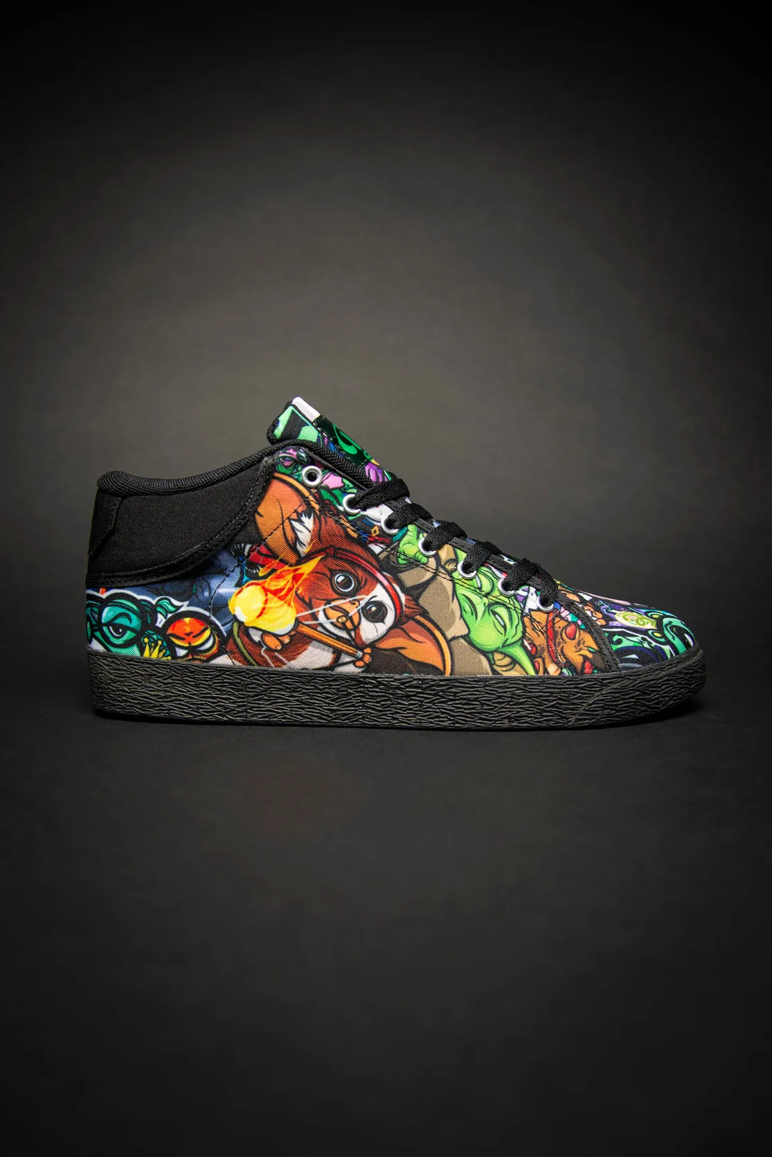 Toon Buddies Canvas Mid Top Ladies Sneaker
