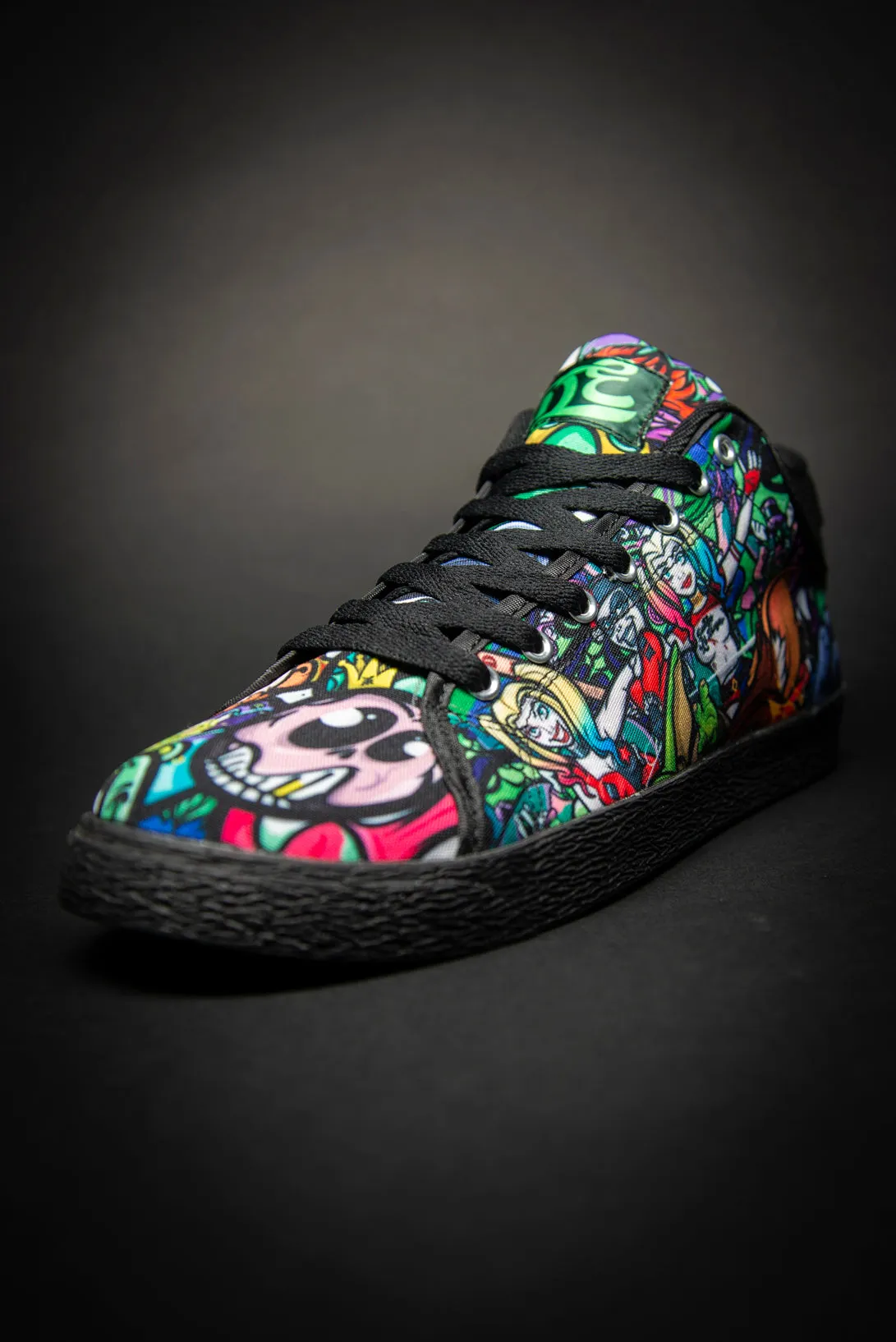 Toon Buddies Canvas Mid Top Ladies Sneaker