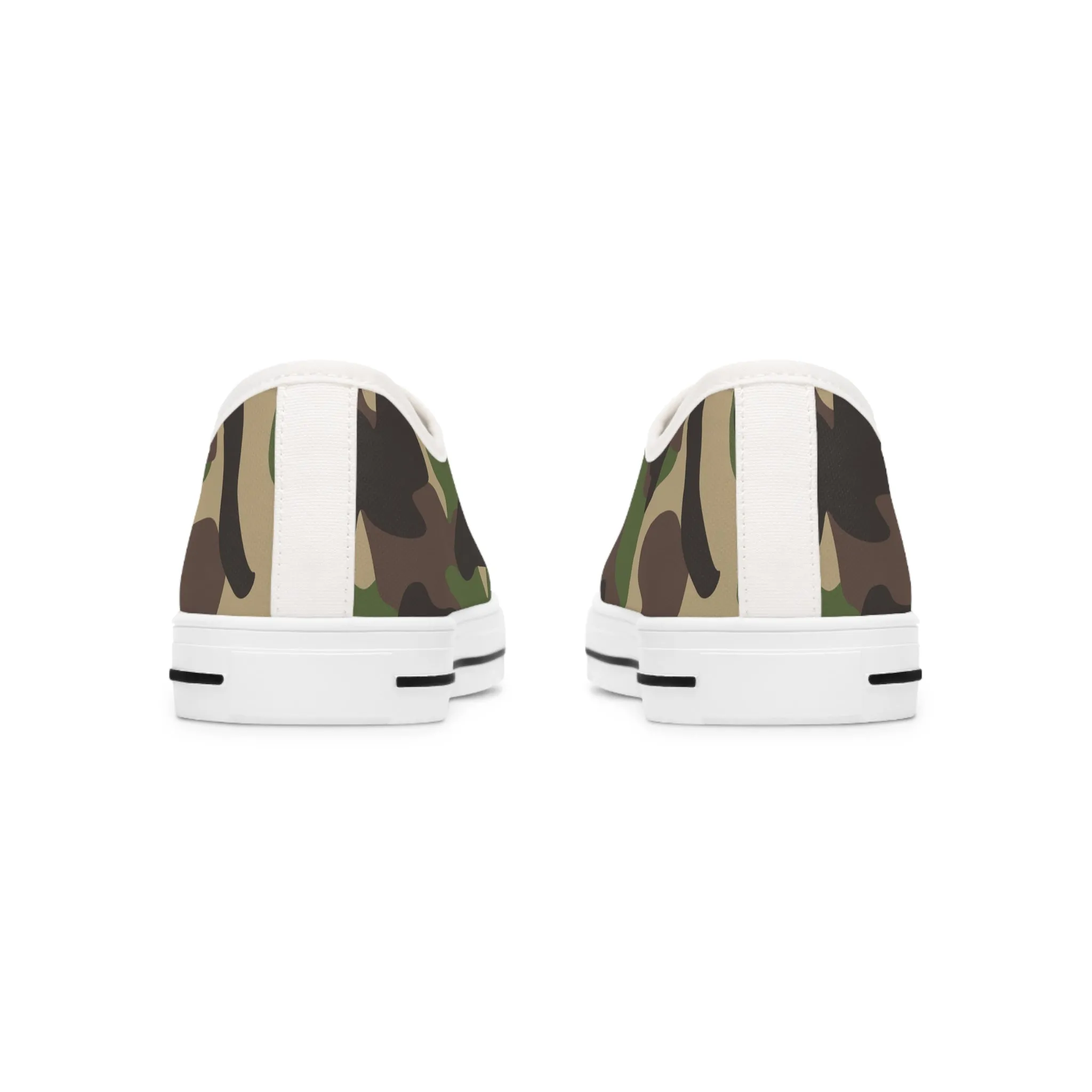 Traditional  Camo White  Women's Low Top Sneakers
