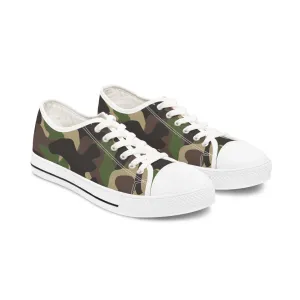 Traditional  Camo White  Women's Low Top Sneakers