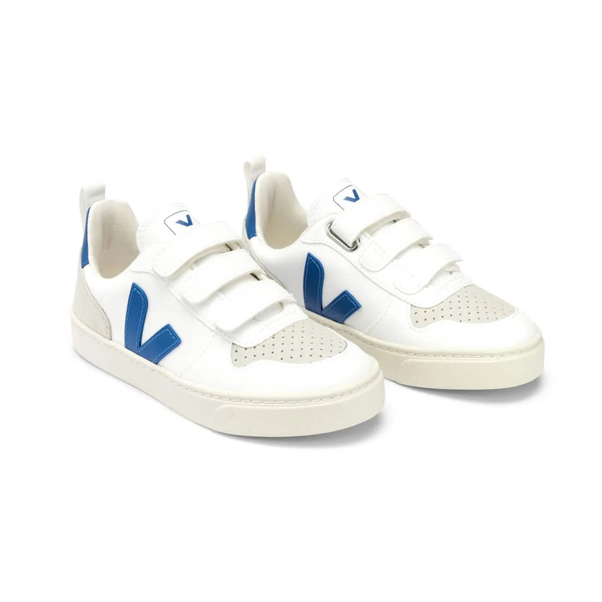 V-10 Velcro CWL Trainers in White / Indigo by Veja