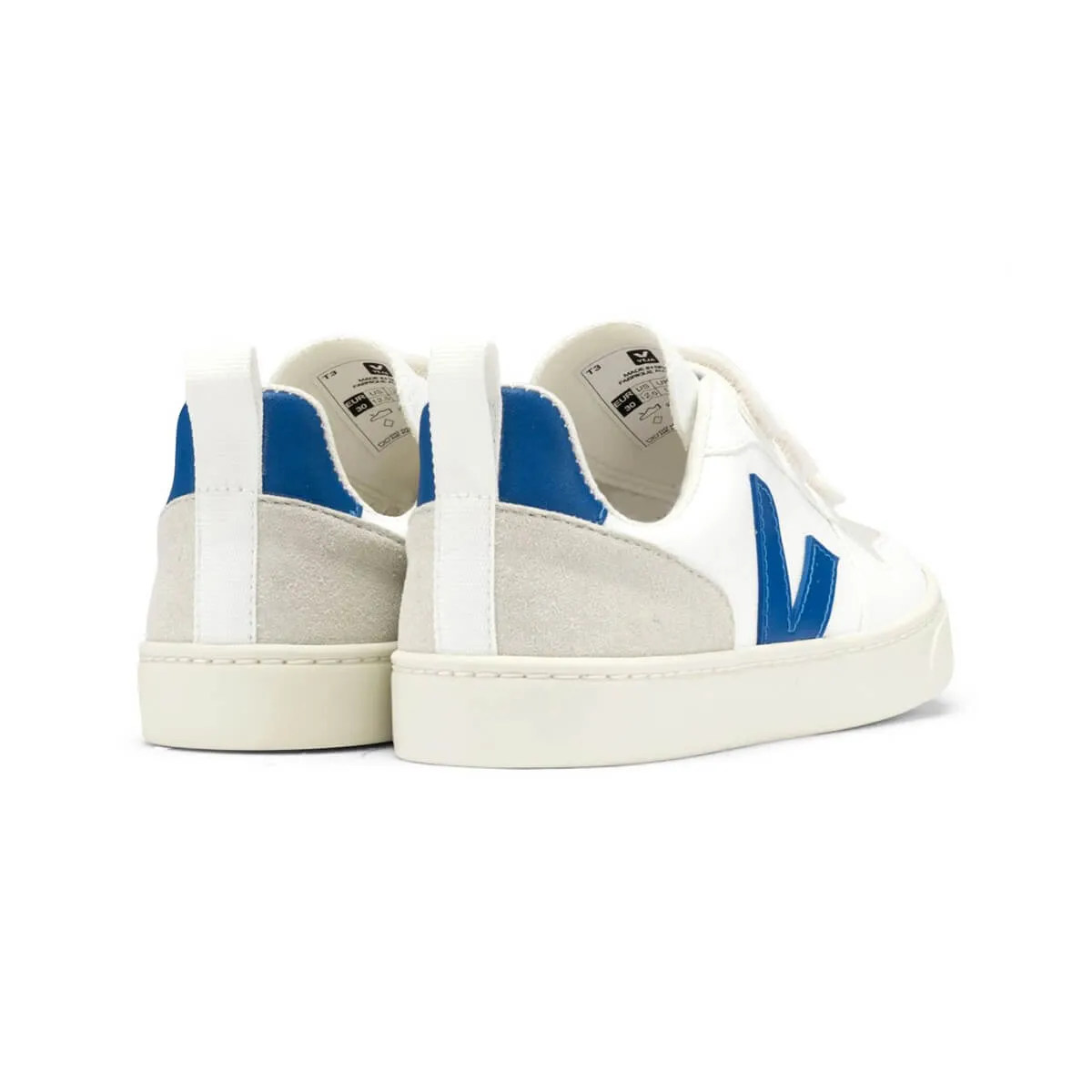 V-10 Velcro CWL Trainers in White / Indigo by Veja