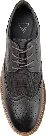Vance Co. Mens Warrick Wingtip Derby Oxford  Color Gray Size 10M