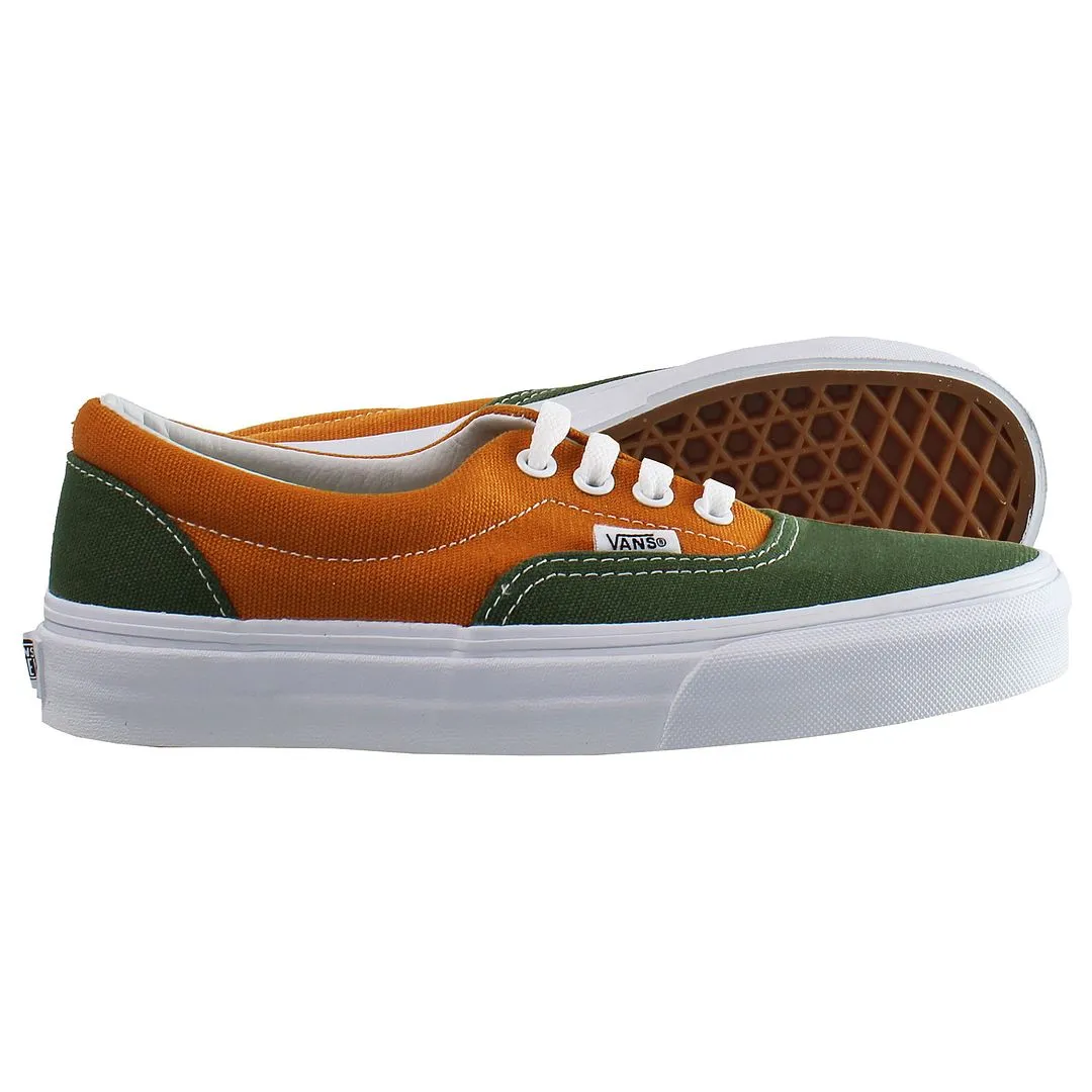 Vans Era Mens Green/Orange Plimsolls