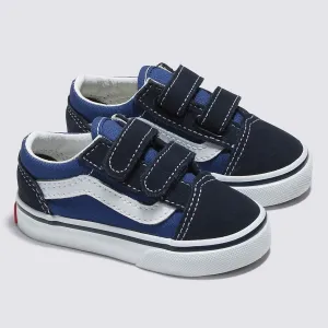 Vans Toddler Old Skool V Skateboard Shoe - Navy
