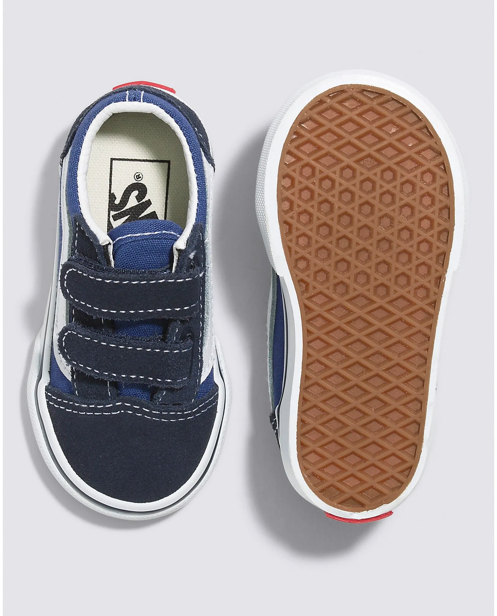 Vans Toddler Old Skool V Skateboard Shoe - Navy