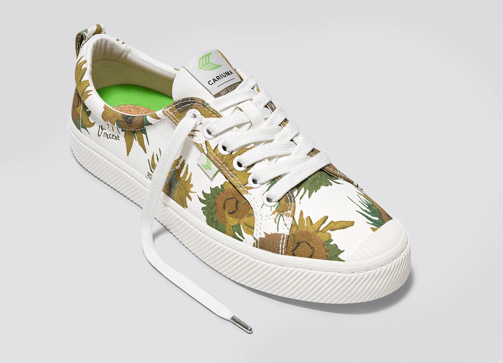 VGM OCA Low Sunflowers Off-White Canvas Sneaker Women