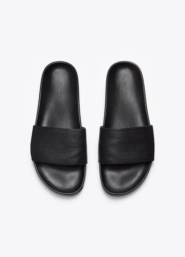 Vince - Gavin Leather Slide Sandal