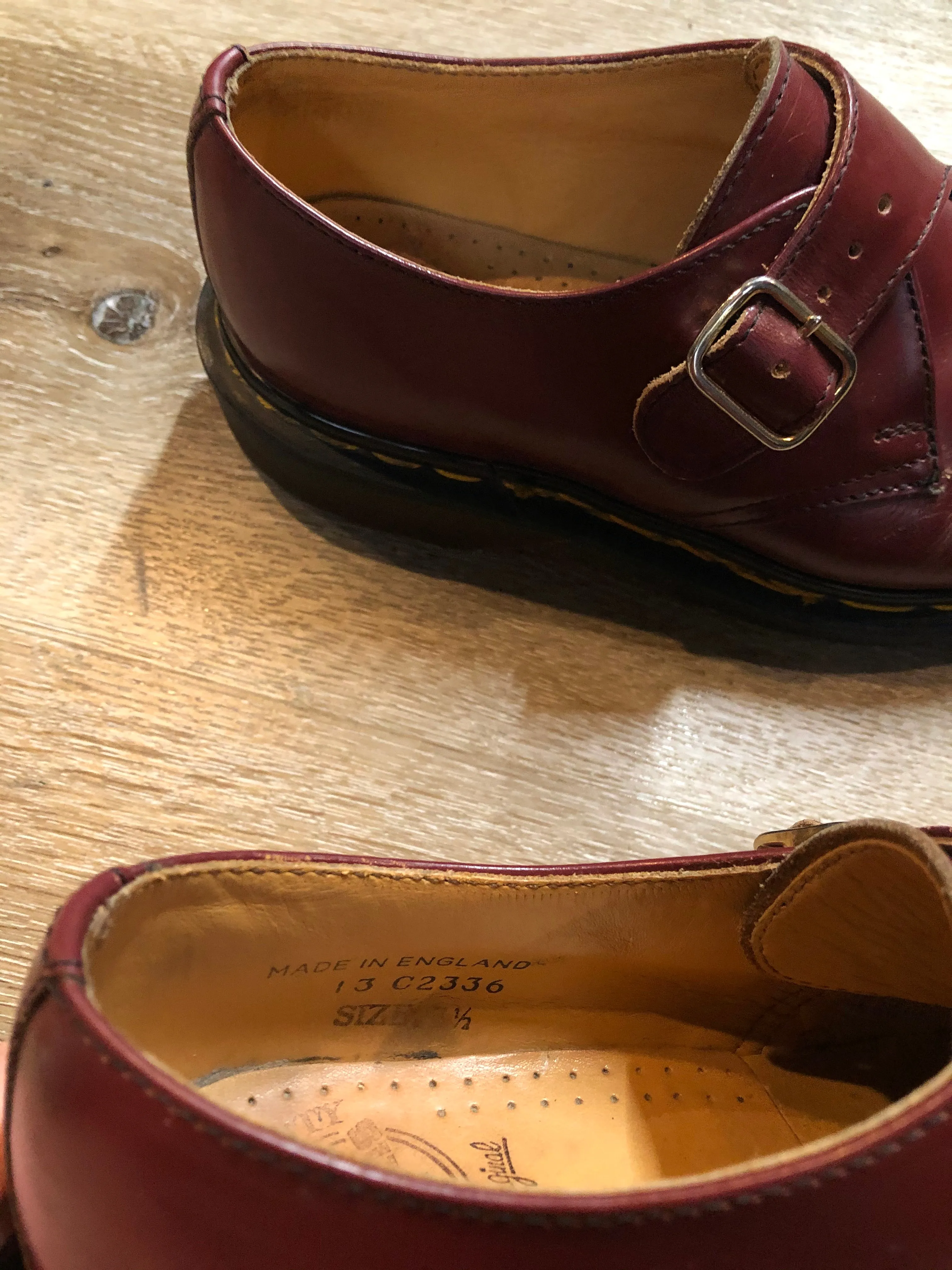 Vintage Monkstrap Doc Martens Made in UK, SOLD