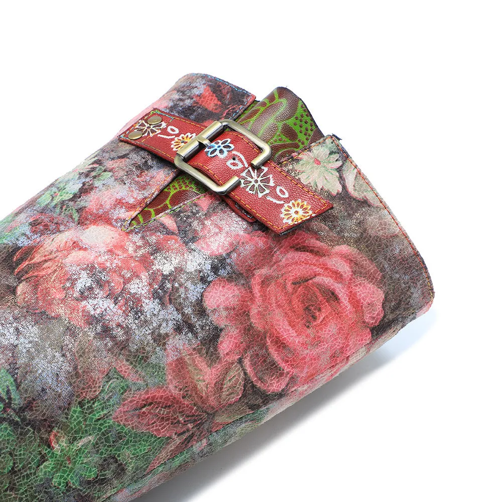 Vintage Printed Hand-made Floral Boots
