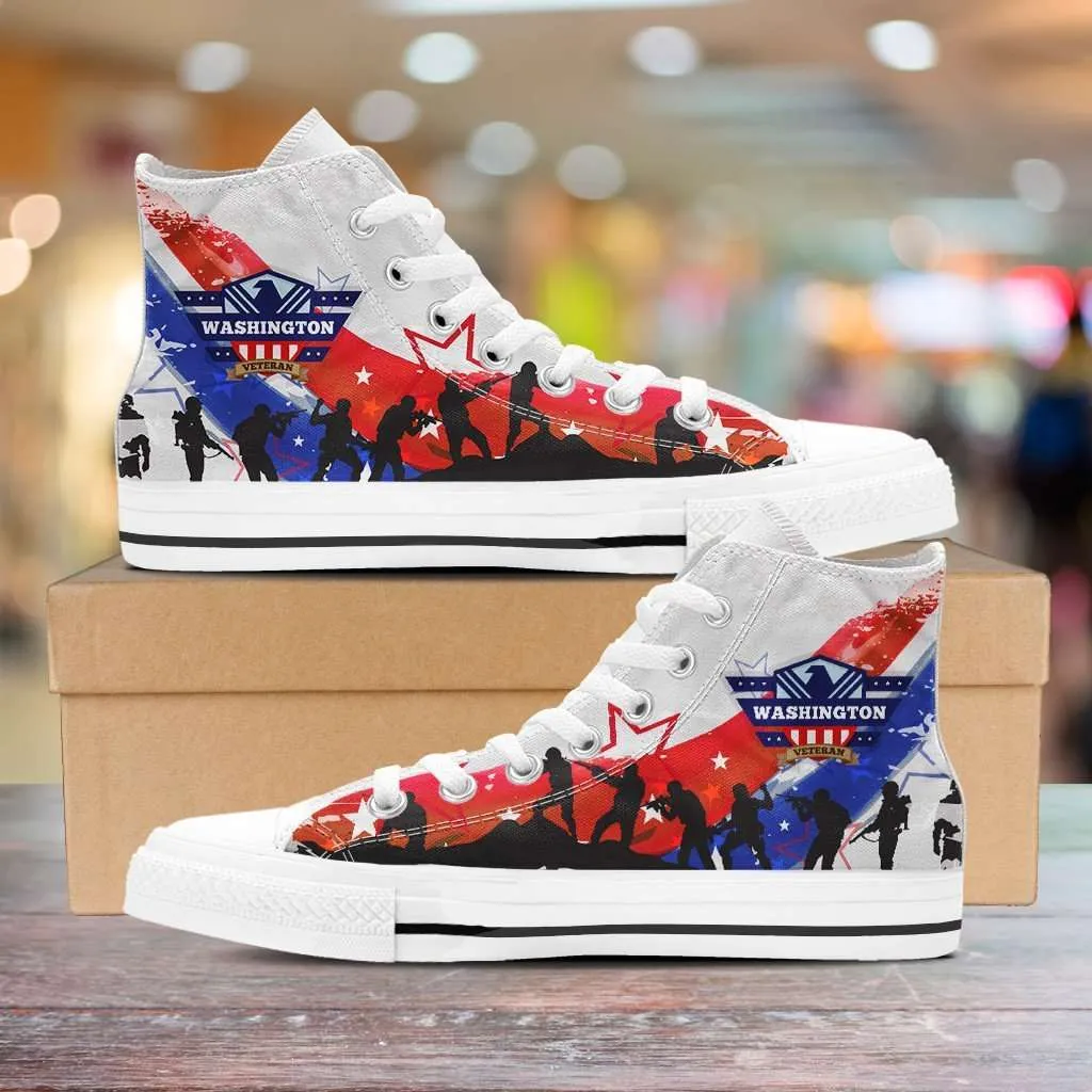 Washington Veteran Canvas High Top Shoes