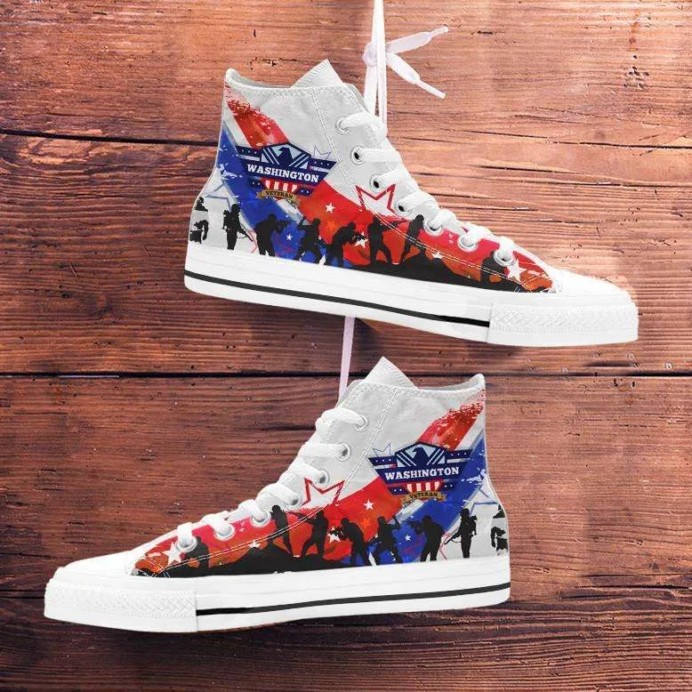 Washington Veteran Canvas High Top Shoes