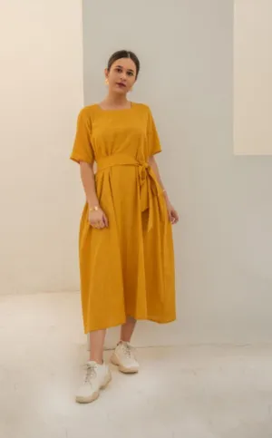 Yellow Midi Dress